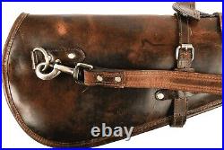 New 33 Inch Hand Tooled Rifle Cover Scabbard Shotgun Sleeve Genuine Leather Case