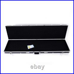 Lykos Aluminum Gun Case - 45x25x7.5cm Locking Pistol Storage Box Silver