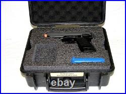 New Black ArmourCase 1400 case includes Precut Pistol Foam +nameplate