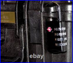 New Black Armourcase 1560 case with precut 8 Pistol handgun gun foam +nameplate