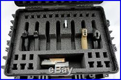 New Black Armourcase 1610 includes precut 7 Pistol + 24 mag case foam + Bonus