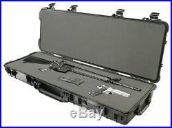 New Black Pelican 1720 Long Protector case with foam Free engraved nameplate