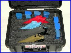 New Black case includes Pelican 1400 4 Pistol case Foam free engraved nameplate