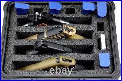 New Custom 4 pistol handgun gun foam insert kit fits your Pelican T 1400 case