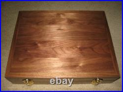 New Custom Wood Double Pistol Display Case For Colt 1911, Python, Saa, S&w