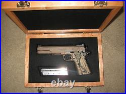 New Custom Wood Pistol Gun Case For Colt 1911, Python, Saa, Smith, Ruger