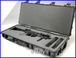 New Genuine OEM Black Pelican 1700 with solid foam Rifle gun case Free nameplate