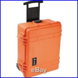 New Genuine OEM Orange Pelican 1510 Case empty + 1519 Lid Organizer +nameplate