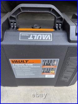 New In Box Vault Pelican 5 Pistol Case V300 Black with custom foam insert New In Box Vault Pelican 5 Pistol Case V300 Black with custom foam insert