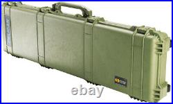 New OD Green Pelican 1750 Long Protector case includes foam + nameplate