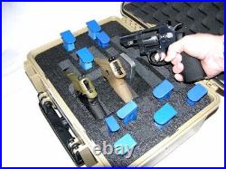 New Tan Armourcase Waterproof 1450 case Quickdraw 3 Revolver /Semi-Auto Pistol
