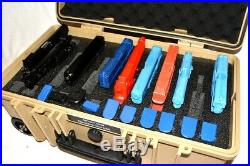 New Tan Armourcase Waterproof 1510 case includes precut 12 pistol handgun foam