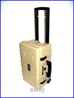 New Tan Armourcase Waterproof 1510 case with 4 pistol handgun foam case +1500D