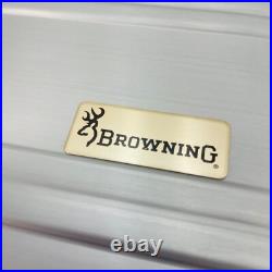 New Zero Halliburton Browning Aluminum Gun Case CG140 New Zero Halliburton Browning Aluminum Gun Case CG140