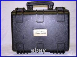 New case includes precut Pelican 1400 2 Pistol Range case Foam free nameplate
