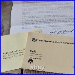 OEM COLT. 45 TEXAS 150TH BOX-GOOD SHAPE-COMPLETE WithPAPERS-FROM 80s-GOOD SHAPE
