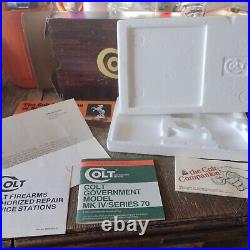 OEM COLT GOVT. MODEL- BOX-GOOD SHAPE-COMPLETE WithPAPERS-FROM 80s-GOOD SHAPE