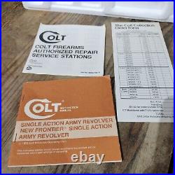 OEM COLT S. A. ARMY REVOLVER BOX-GOOD SHAPE-COMPLETE WithPAPERS-FROM 80s-GOOD SHAPE
