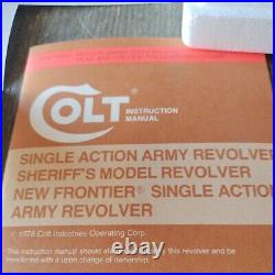 OEM COLT S. A. ARMY- SHERIFFS MODEL BOX-GOOD SHAPE-COMPLETE WithPAPERS-FROM 80s