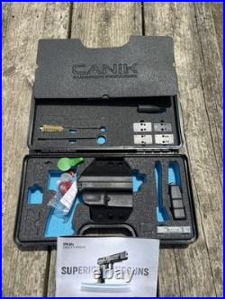 OEM Canik TP9 SFX Hard Box Case with Holster, Optic Base Plates & Extras TP9SFX