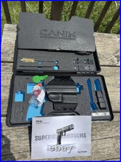 OEM Canik TP9 SFX Hard Box Case with Holster, Optic Base Plates & Extras TP9SFX