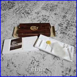 OEM Factory Colt Woodgrain Python Box, styrofoam, manual, Hangtag, plastic wrap