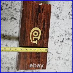 OEM Factory Colt Woodgrain Python Box, styrofoam, manual, Hangtag, plastic wrap