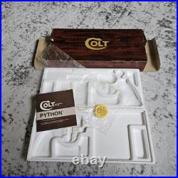 OEM Factory Colt Woodgrain Python Box, styrofoam, manual, Hangtag, plastic wrap