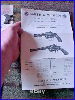 Older Smith Wesson Box 22/32 Kit Gun Model 34 Blue Finish 4 In & Paper Work