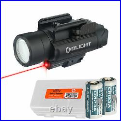 Olight Baldr RL 1120 Lumen Rail Light and Red Laser + LumenTac Battery Case