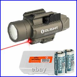 Olight Baldr RL 1120 Lumen Tan Rail Light and Red Laser + LumenTac Case