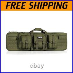 Olive Drab Green Gun Bag for 2 Rifles & Pistols