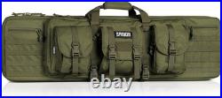 Olive Drab Green Gun Bag for 2 Rifles & Pistols