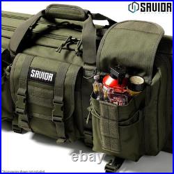 Olive Drab Green Gun Bag for 2 Rifles & Pistols