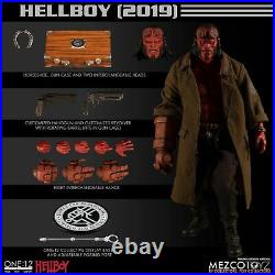 On Hand Mezco Toyz ONE12 Collective HELLBOY 2019 Movie Action Figure Gun Case+