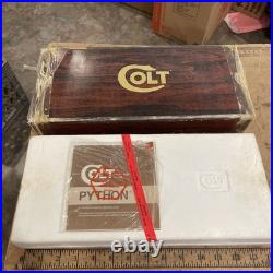 Original 1970's Colt Python Box, Styrofoam, Papers and Manual, 6 Blue Magnum