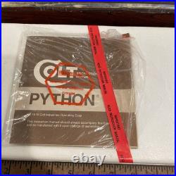 Original 1970's Colt Python Box, Styrofoam, Papers and Manual, 6 Blue Magnum
