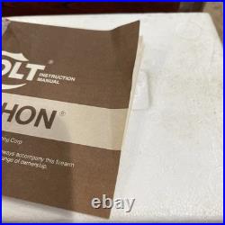 Original 1970's Colt Python Box, Styrofoam, Papers and Manual, 6 Blue Magnum