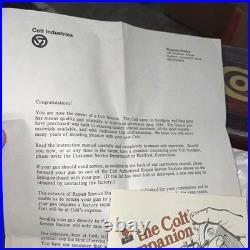 Original 1970's Colt Python Box, Styrofoam, Papers and Manual, 6 Blue Magnum