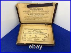 Original Colt. 380 Hammerless Pocket Model Box with Manual & Inserts