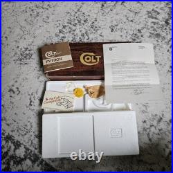 Original Vintage Colt Woodgrain Python Box, styrofoam, Manual Fits up to 6 More