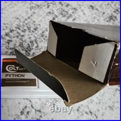 Original Vintage Colt Woodgrain Python Box, styrofoam and Manual