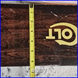 Original Vintage Colt Woodgrain Python Box, styrofoam and Manual