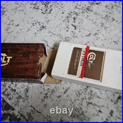 Original Vintage Colt Woodgrain Python Box, styrofoam and Manual Fits up to 6