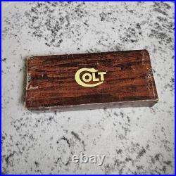 Original Vintage Colt Woodgrain Python Box, styrofoam and Manual Fits up to 6