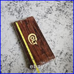Original Vintage Colt Woodgrain Python Box, styrofoam and Manual Fits up to 6