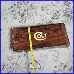 Original Vintage Colt Woodgrain Python Box, styrofoam and Manual Fits up to 6