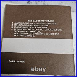 Original Vintage Colt Woodgrain Python Box, styrofoam and Manual Fits up to 6