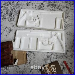 Original Vintage Colt Woodgrain Python Box, styrofoam and Manual Fits up to 6