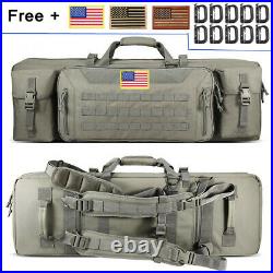 Outdoor Double Gun Bag Tactical Rifle Gun Range Soft Case Pistol Bag Gun Backbag